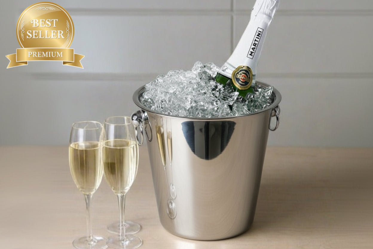 Seau à champagne/vin en acier inoxydable