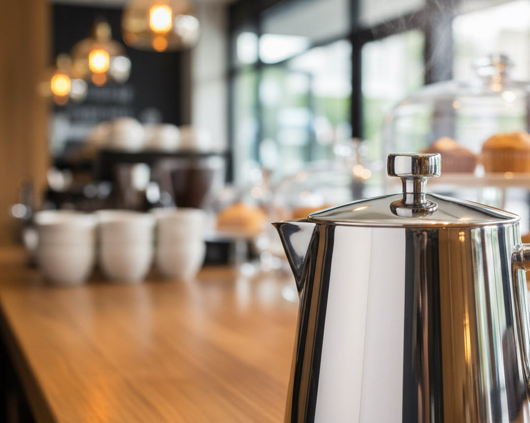 Cafetera Moka Espresso Cuisinox Roma de inducción de acero inoxidable 
