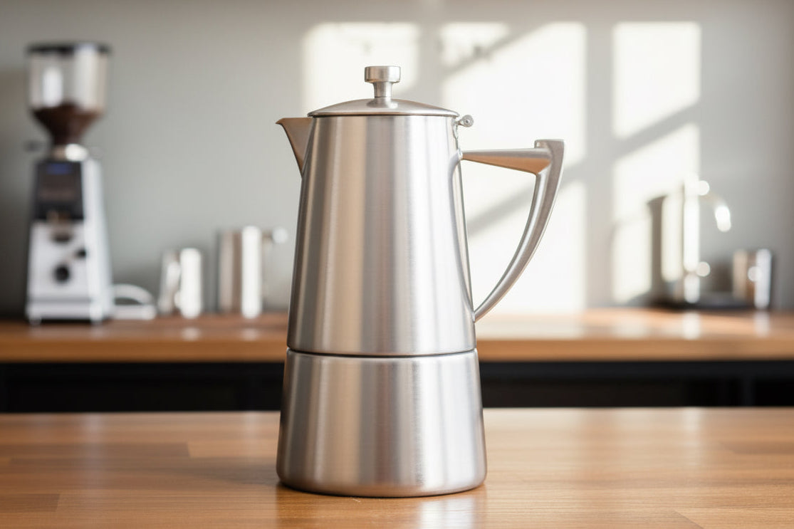Cafetera Cuisinox Roma Satinada de Inducción de Acero Inoxidable Moka Espresso 