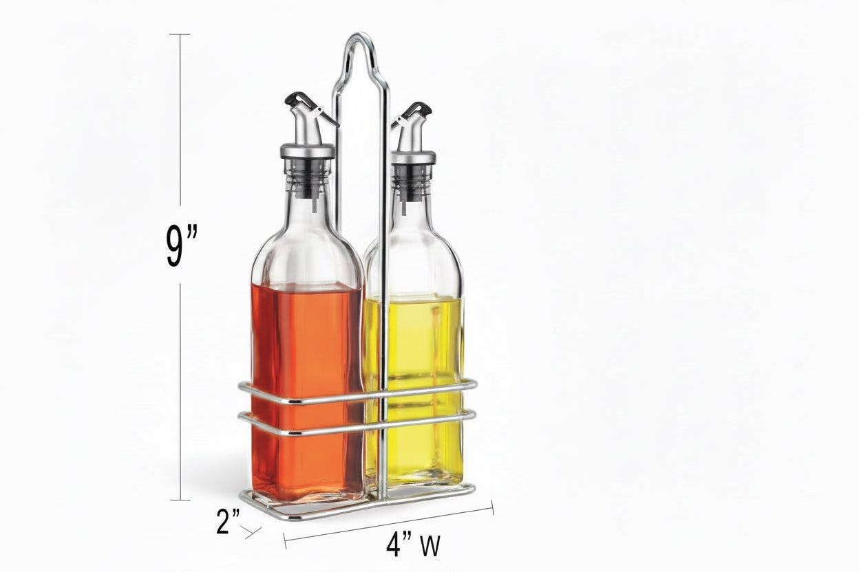 Cuisinox Oil & Vinegar Cruet Set with Caddy