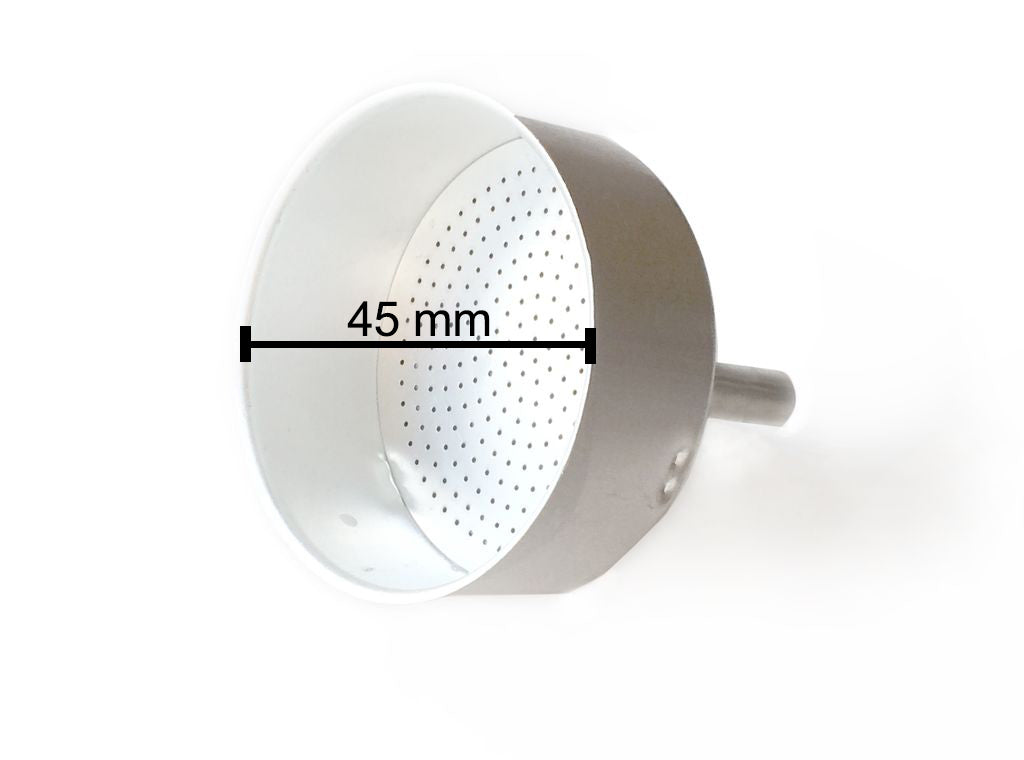 Filtros de embudo para cafeteras espresso Moka de aluminio, tamaños 1, 2, 6 y 12 tazas