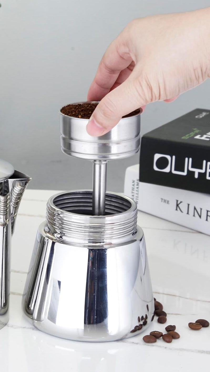 Cuisinox Filtre entonnoir en acier inoxydable 9 tasses pour Capri & Amore