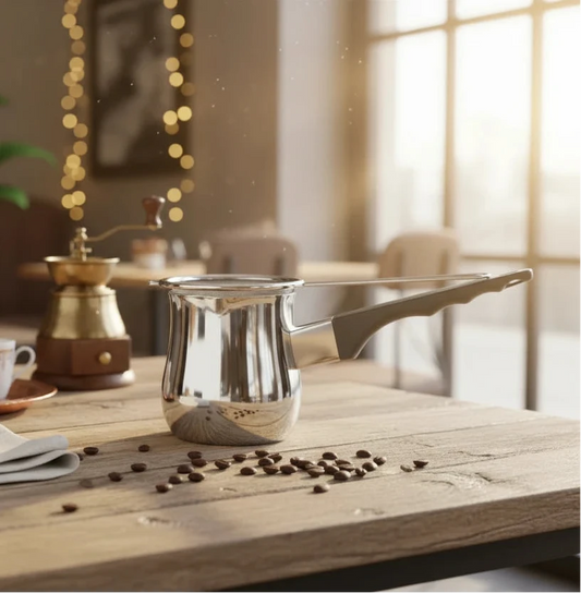 Juego de cafetera turca y colador de malla fina Cuisinox