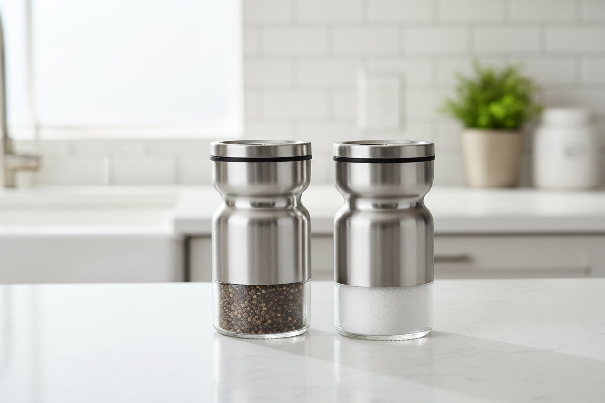 Cuisinox Salt & Pepper Shaker Set With Caddy