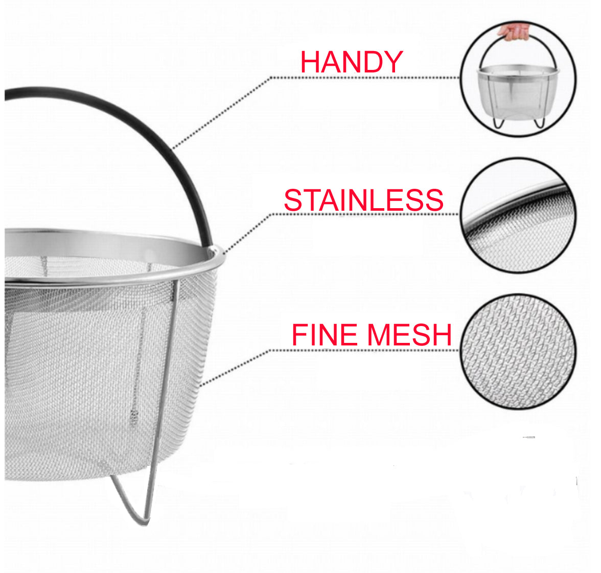 Cesta/colador para cocinar al vapor Cuisinox