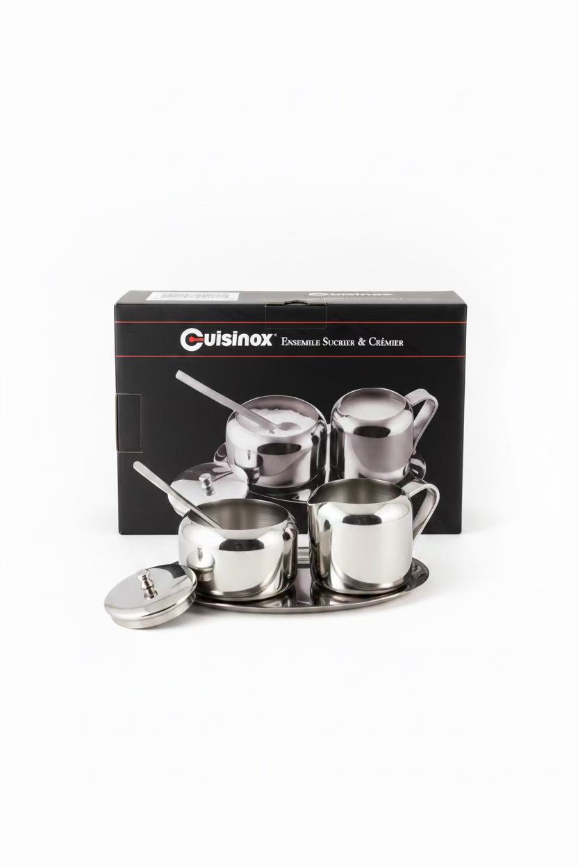 Juego de 5 piezas de crema y azúcar Cuisinox 
