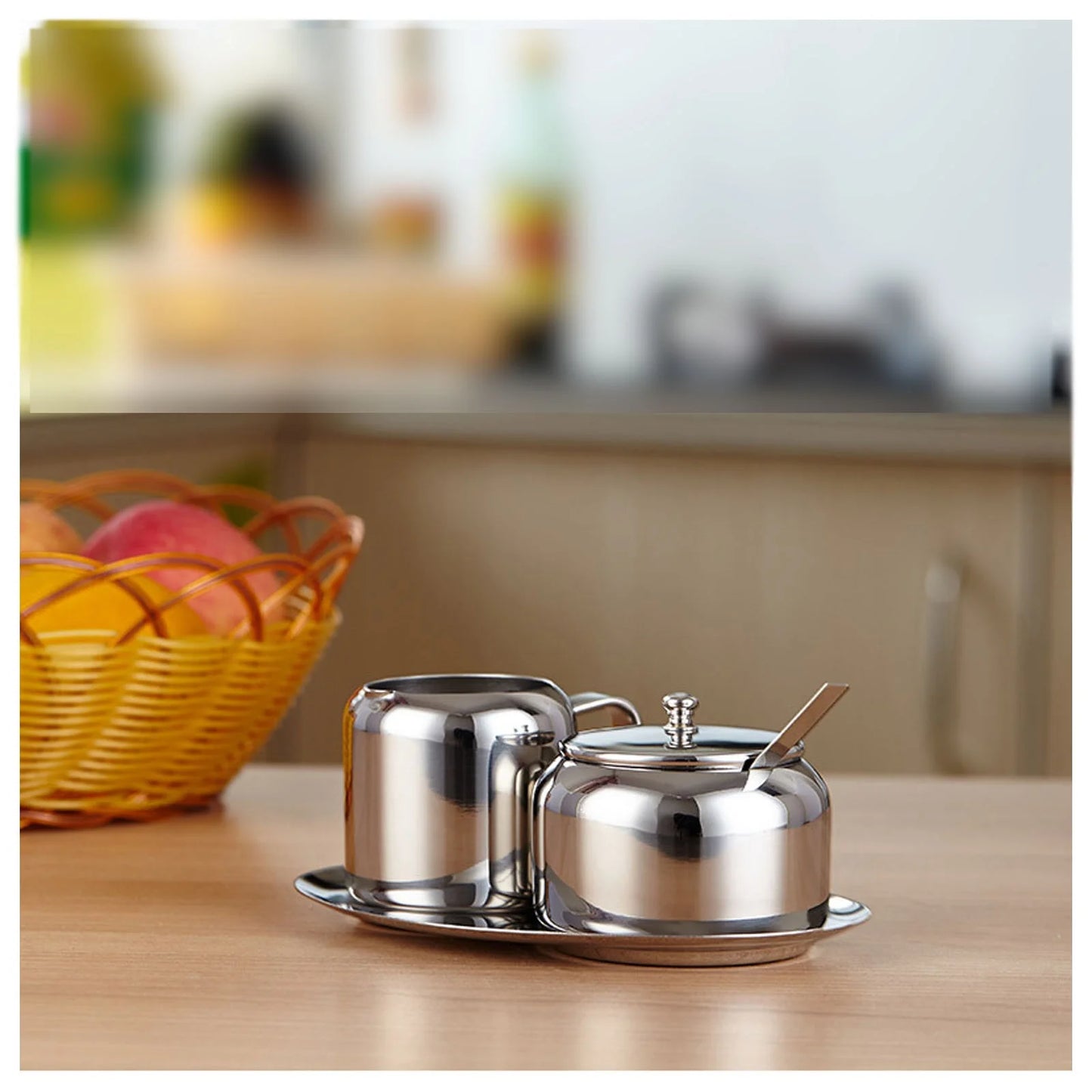 Juego de 5 piezas de crema y azúcar Cuisinox 