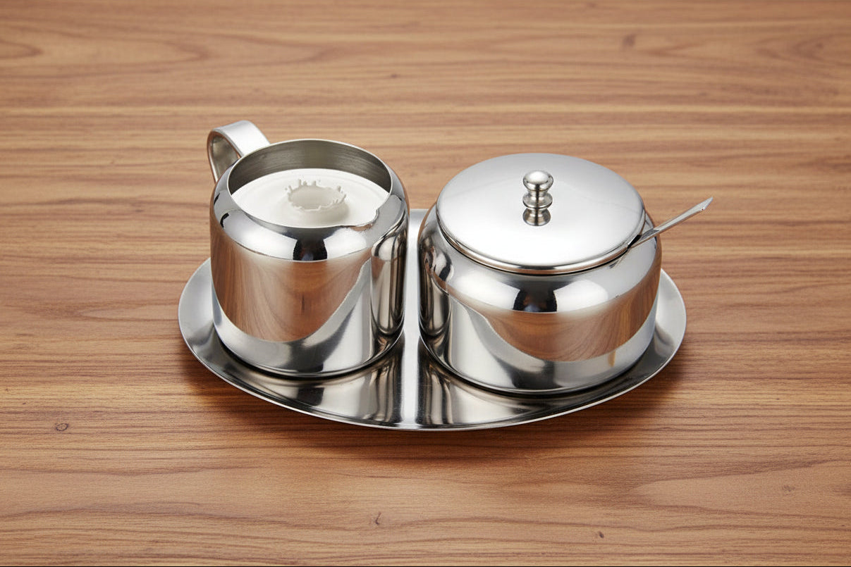 Juego de 5 piezas de crema y azúcar Cuisinox 