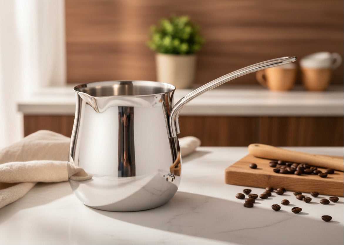 Cuisinox Stainless Steel Turkish Cezve Coffee Pot