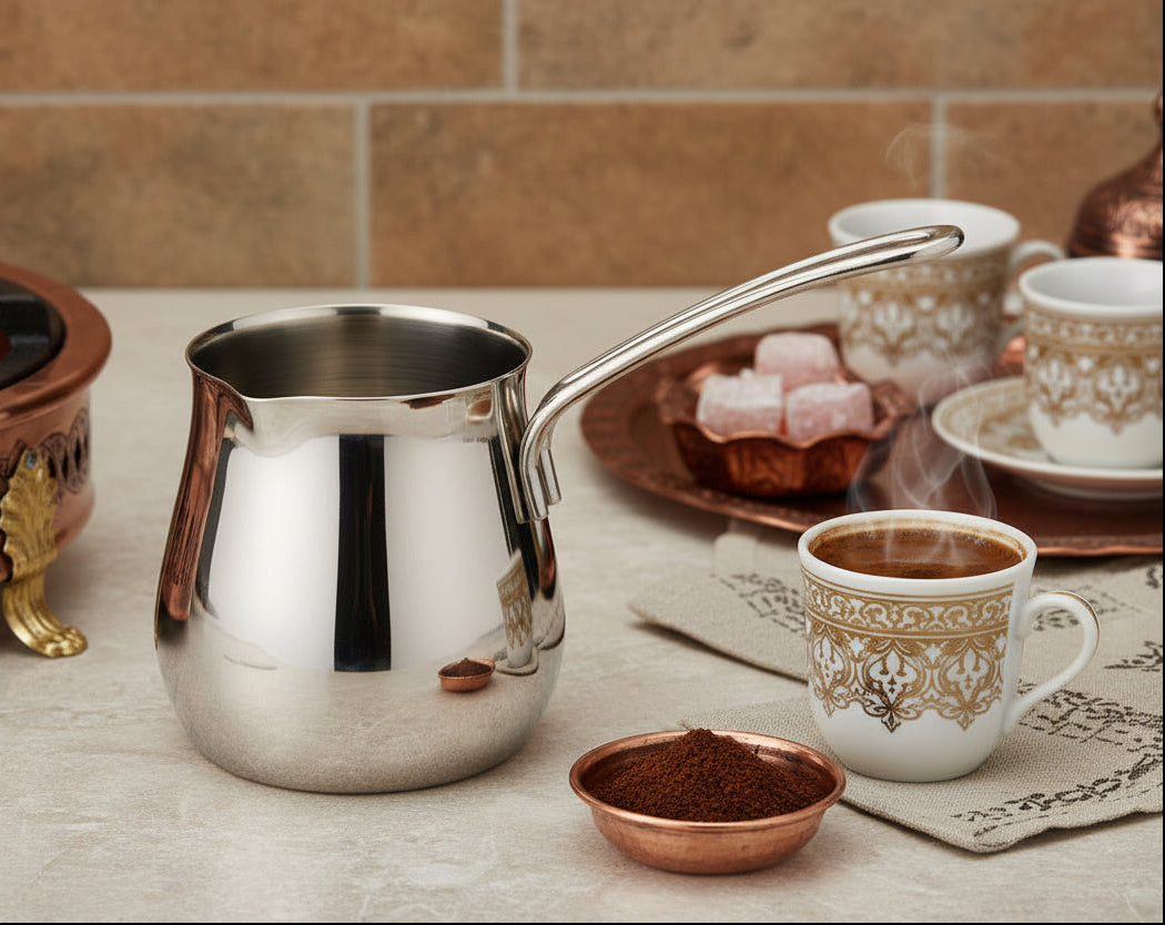 Cuisinox Stainless Steel Turkish Cezve Coffee Pot