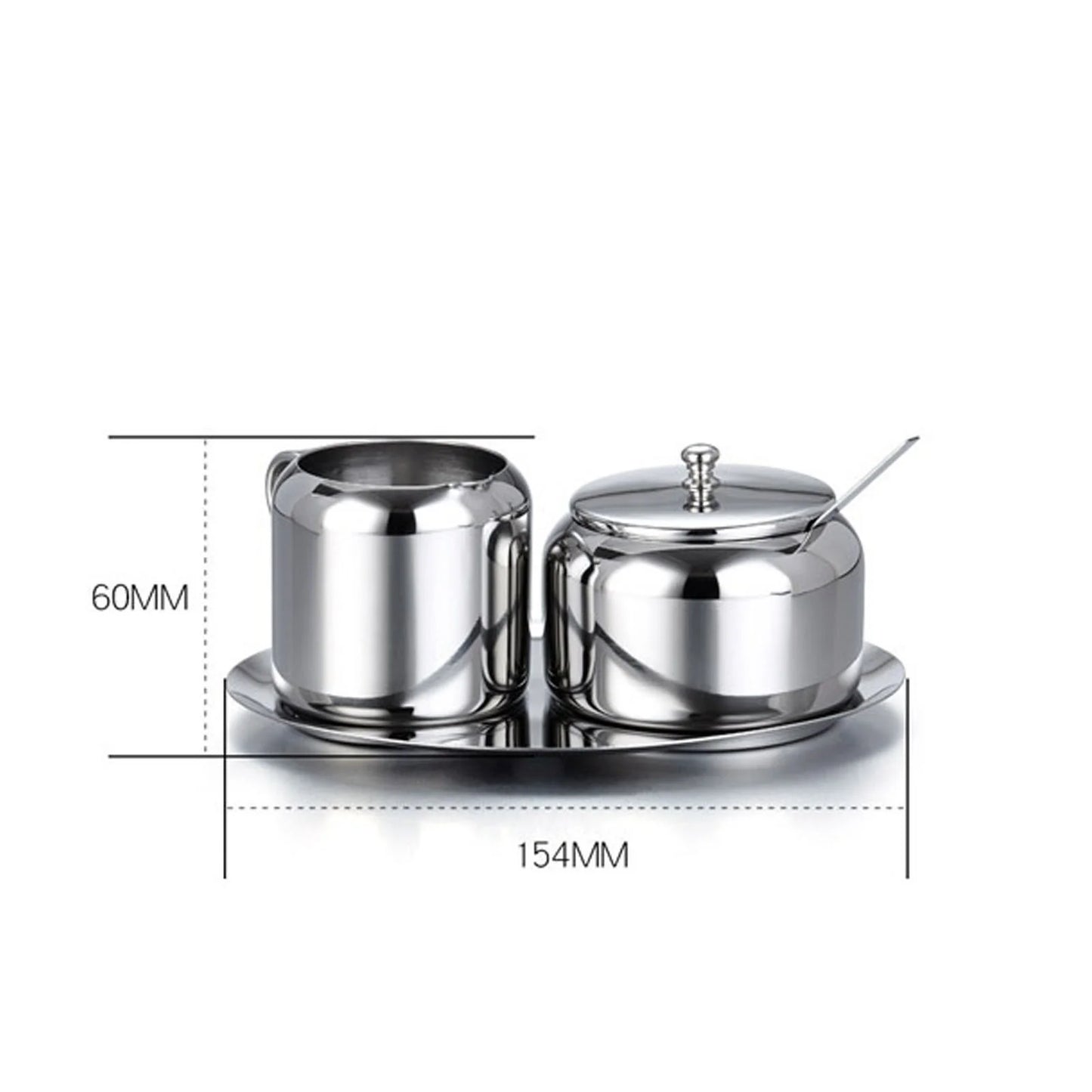Juego de 5 piezas de crema y azúcar Cuisinox 