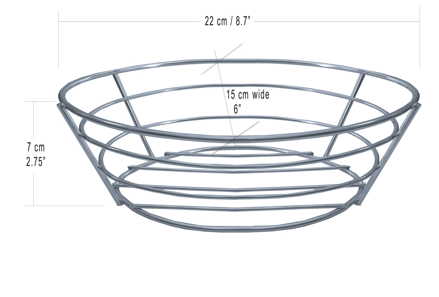 Cesta de pan ovalada Cuisinox