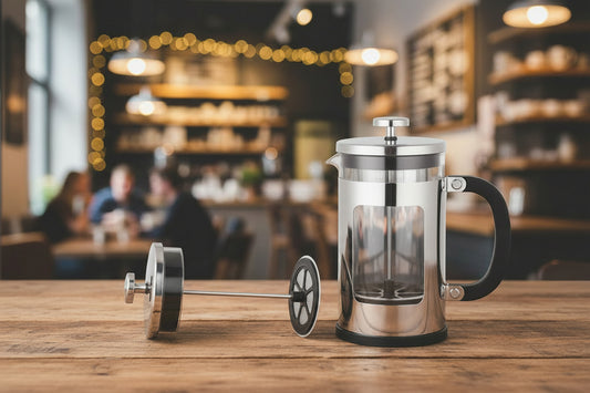 Prensa francesa de vidrio Cuisinox con junta de silicona en el filtro