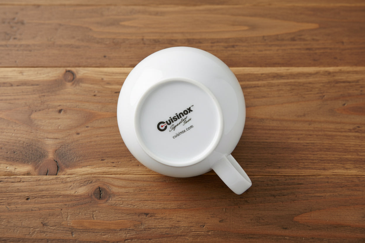 Cuisinox Signature Series, Set of 4 Espresso Cups, White Porcelain